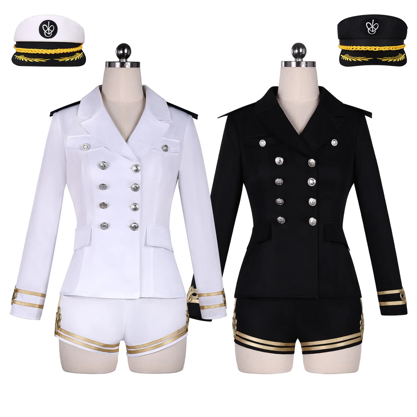 Women Stage Cosplay Costume Korea White Sailor Navy Uniform Group Performance Jang Wonyoung Cosplay Suit Outfits