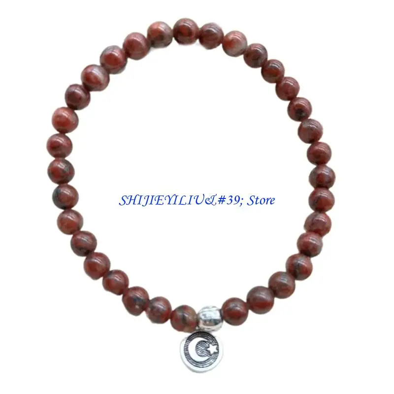 E21F Islamic Misbaha Stretch Armband Glass Beads Stretch Prayer Beads For Spiritual Practice And Fashion Accessory