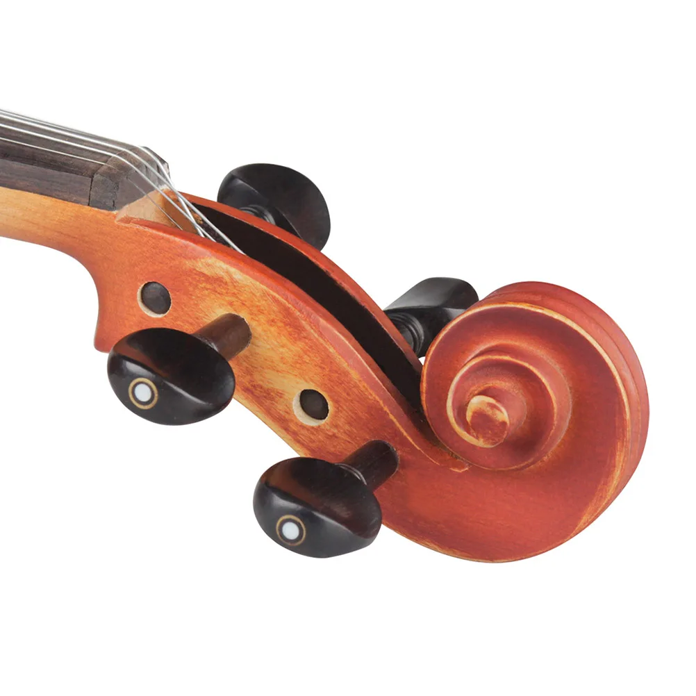 

4Pcs Ebony Wood Violin Tuning Pegs Smooth Surface Replacement Parts for DIY Violin String Instrument Accessories Fiddler