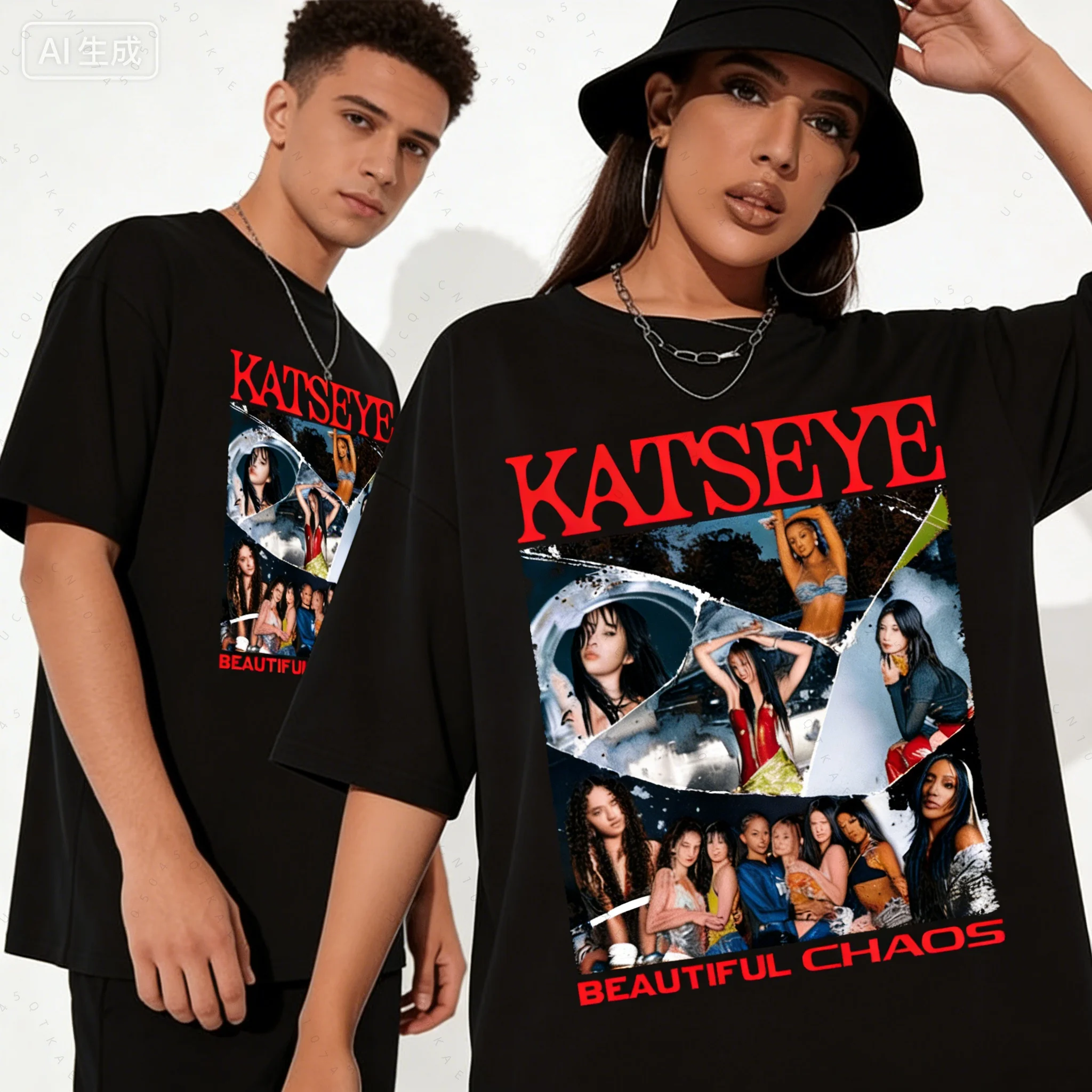 

Рубашка большого размера Y2k Gabriela Katseye Beautiful Chaos Tracklist Katseye World Tour Футболка Katseye Soft Is Strong Футболки ﻿