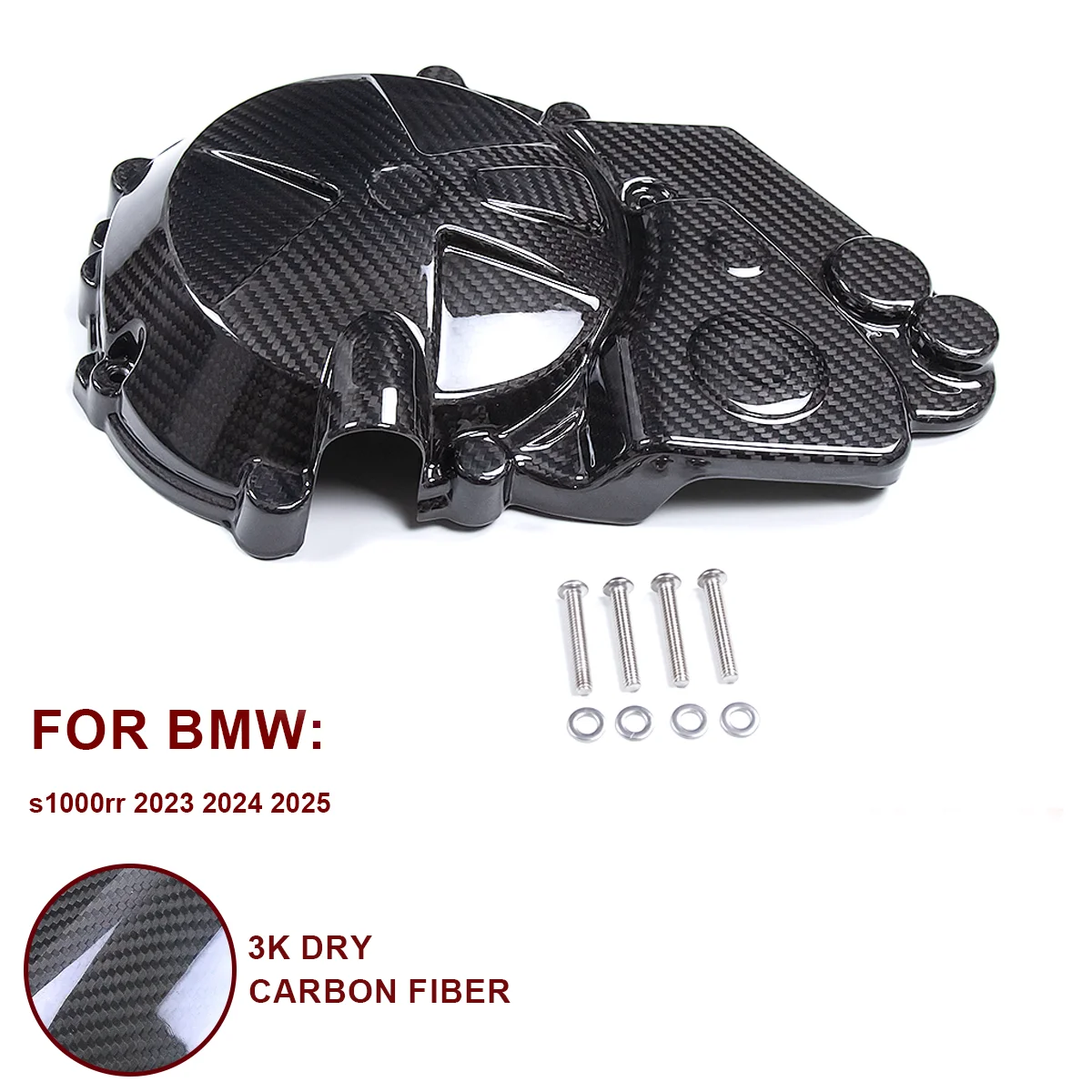 For Bmw S1000rr 2023 2024 2025 Motorcycle Fairings 100% Carbon Fiber Side Plate Wing Side Panel Rear Middle Cover Accessories