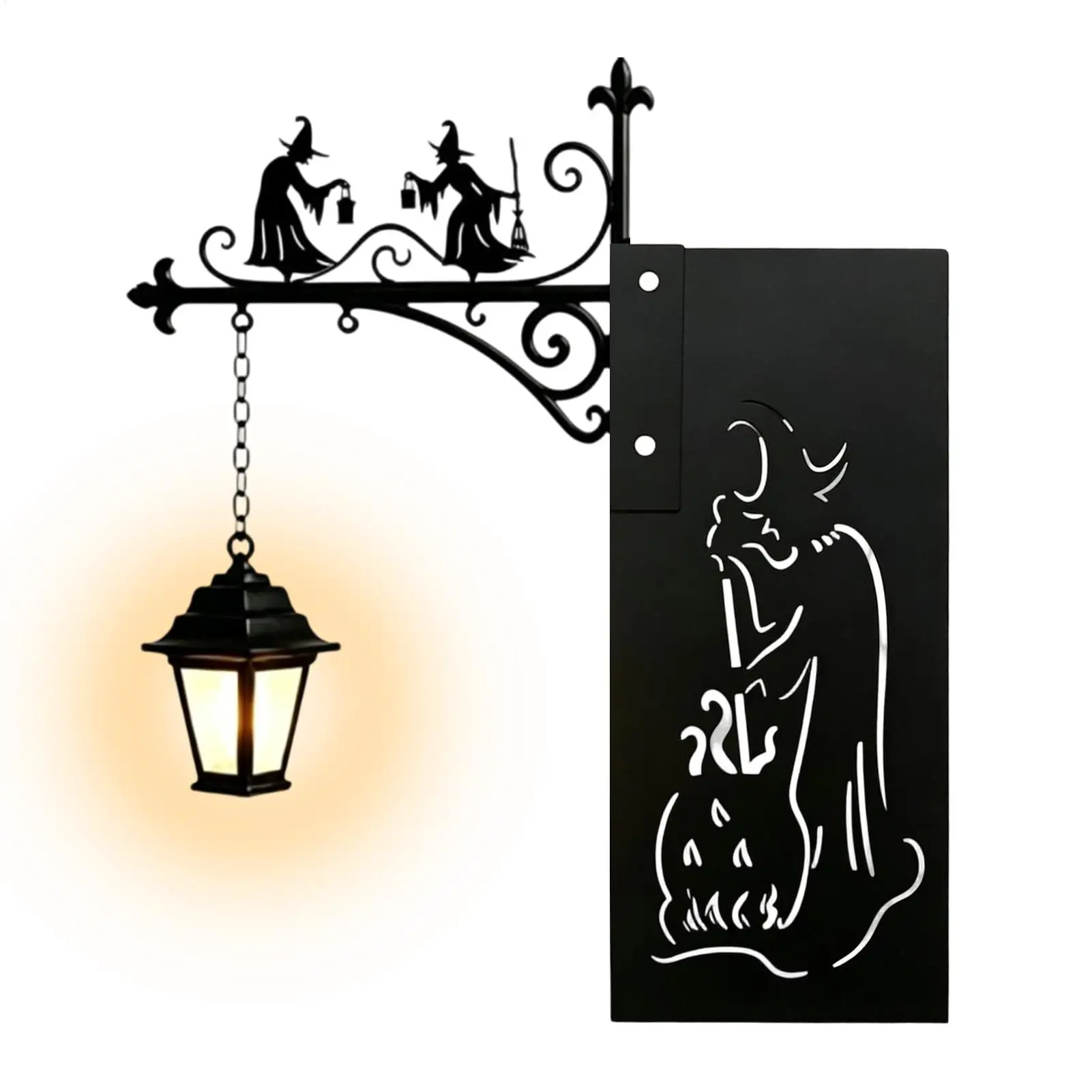 Halloween Witch Theme Decorative Bookcase Light Bookshelf Lantern Decorative Bookshelf Lighting for Bookcase Cabinet Display