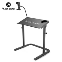 WEST BIKING Indoor Cycling Trainer Desk With Phone Stand Adjustable Height Bike Deak Laptop Stand Bike Trainer Fitness Desk