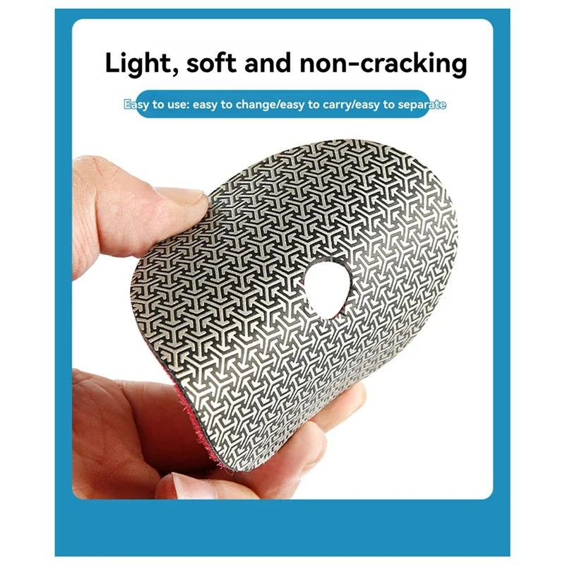 AT02-1 Piece 2Inch/50Mm Electroplated Diamond Polishing Pad Tile Glass Metal Wood Grinding Deburring Disc