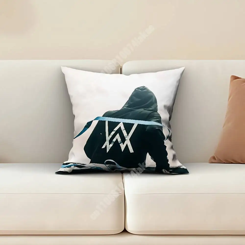 DJ A-Alan Walker Faded Walkerworld Pillow Cover Sofa Couch Cushion Case Creative Workspace Accent Home Decor