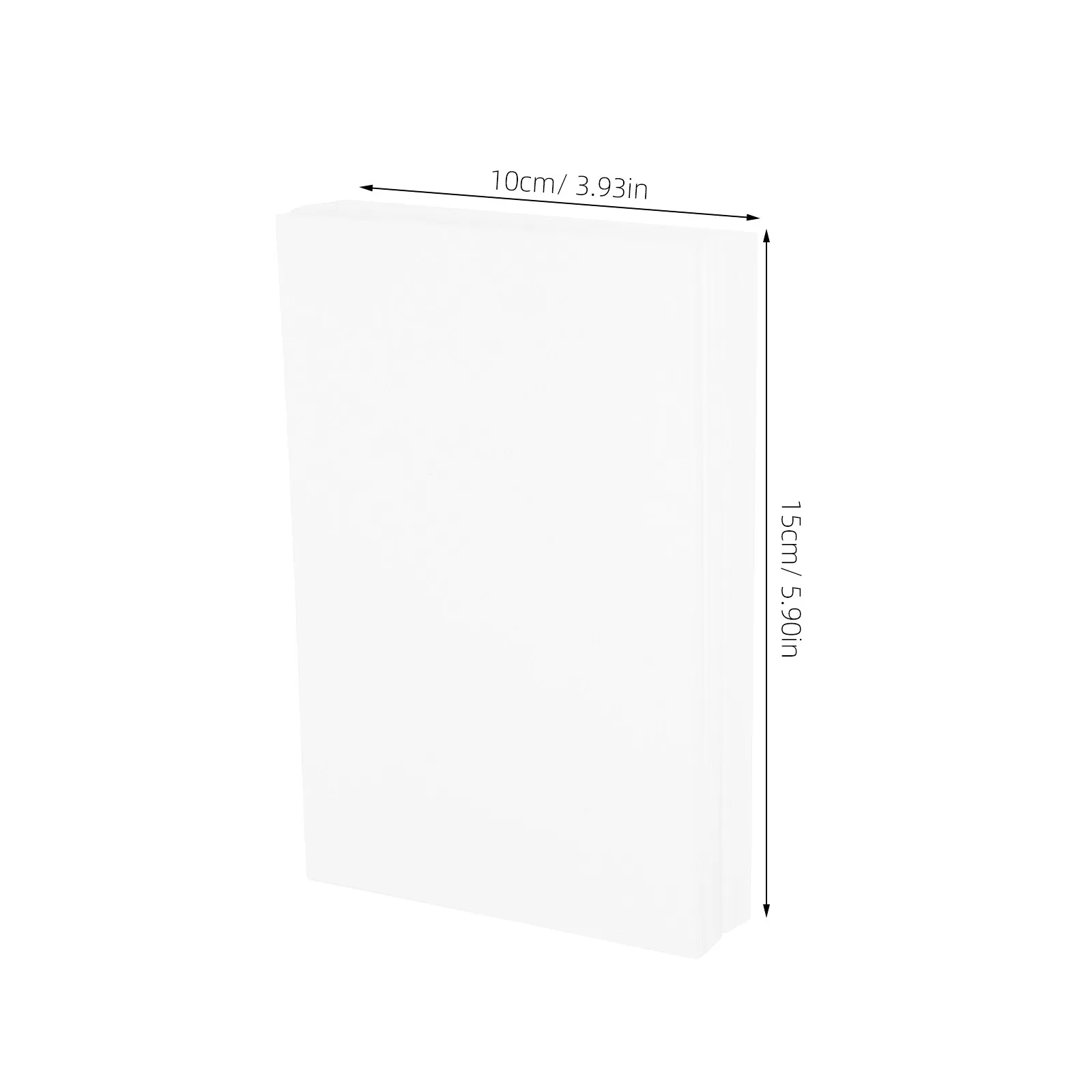100Pcs Blank White Card For Index Cards For School Note Taker Cardstock Double Sided Writing Drawing Taking Study