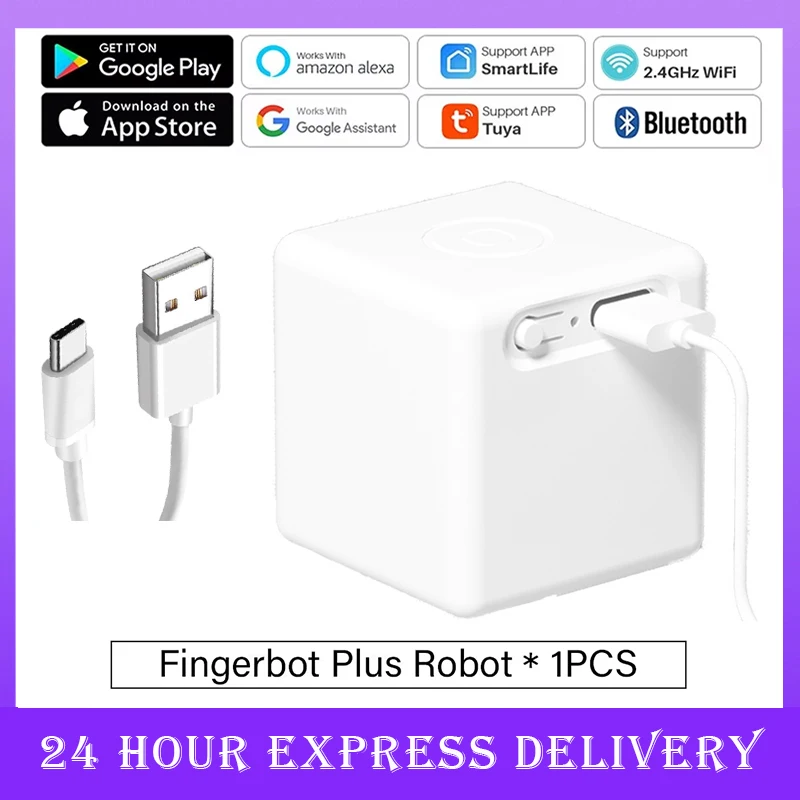 Tuya Zigbee 3,0 Bluetooth Smart Fingerbot Schalter Fernbedienung Garage Vorhang Taste Roboter Drücker für Alexa Google Home Sprachassistent