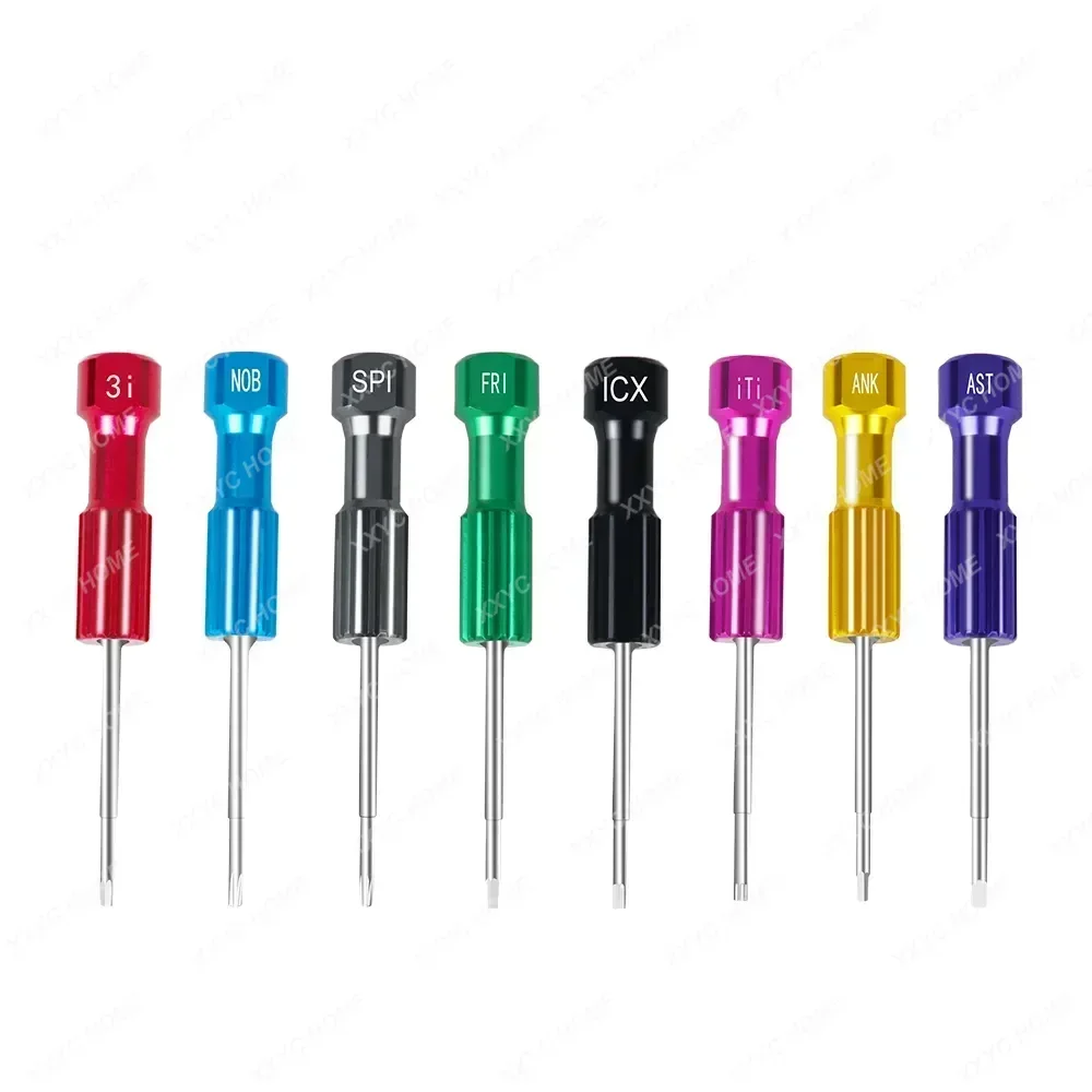

8Pcs Dental Laboratory Stainless Steel Implant Screw Driver Dentistry Tool Kit Micro Screwdriver Dentist Instrument High Quality
