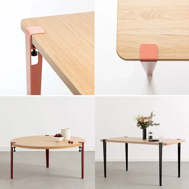 Pied de Table à Manger en Fer Forgé, Universel, Créatif, Sans Jolie çon, Bricolage, réinitialisation F, Invite ket, Table, Bureau, 71cm