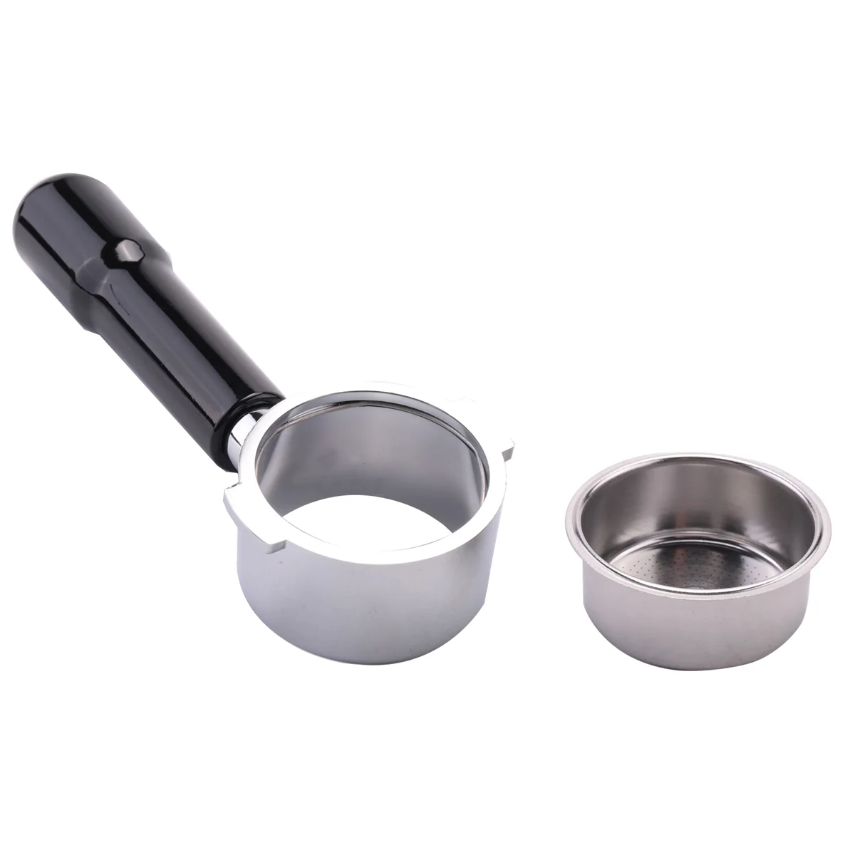 Portafilter بدون زجاجات ل Delonghi ECP3420 EC155 BCO430 EC260 ، 51 قطع غيار مللي متر