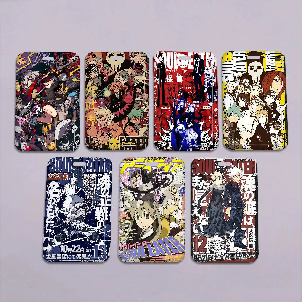 Anime Soul Eater Lanyard For Keys Chain Credit Card Cover Pass Charm Straps ID Badge Holder Key Accessories Gifts