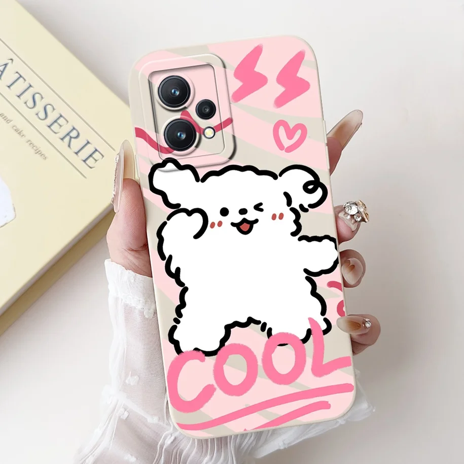 For Realme 9 Pro Plus Case RMX3392 RMX3393 Shockproof Cover Cute Panda Cartoon Matte Funda For Realme 9 Pro 5G Realme9 4G Bumper