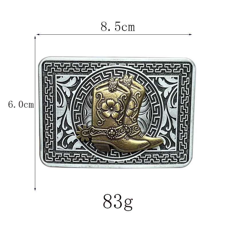 Boots Riding boot belt buckle Western style