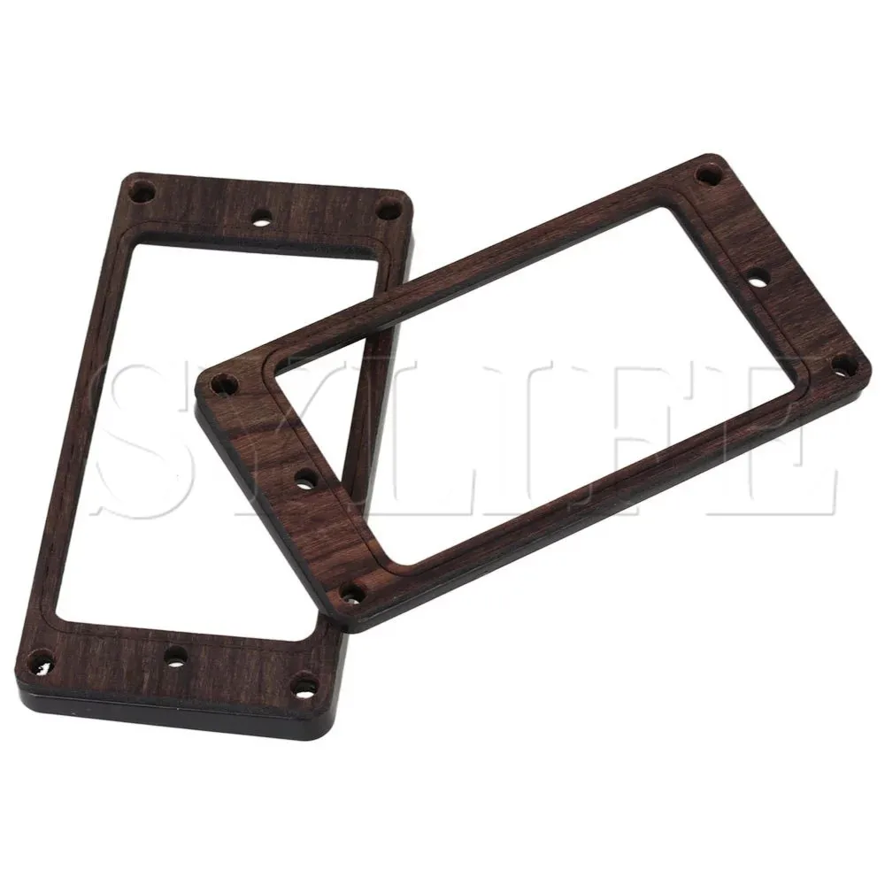 2pcs 9.2cm Rosewood Humbucker Pickup Mounting Ring Set Light Guitar Parts