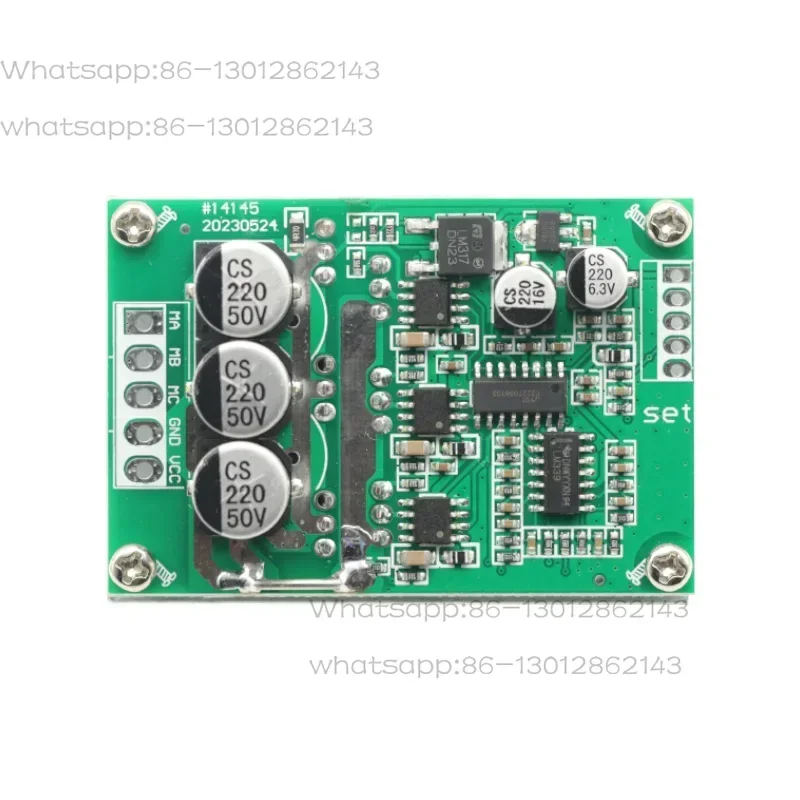 High Power 500W 15A BLDC Motor Driver DC 12-36V Hall-Free Brushless Motor Controller Forward Reverse Speed Control Power Module