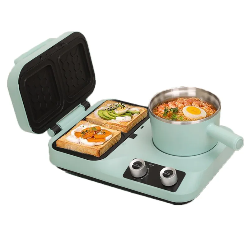 

Multi Functional Four in One Breakfast Machine Home Sandwich Machine Light Food Frying and Baking Machine
