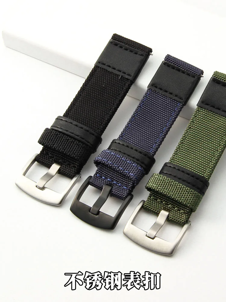 Voor Jeep Wrangler Toendra Groen Jpw606301/646 Outdoor Nylon Canvas Horlogeband 20 22Mm