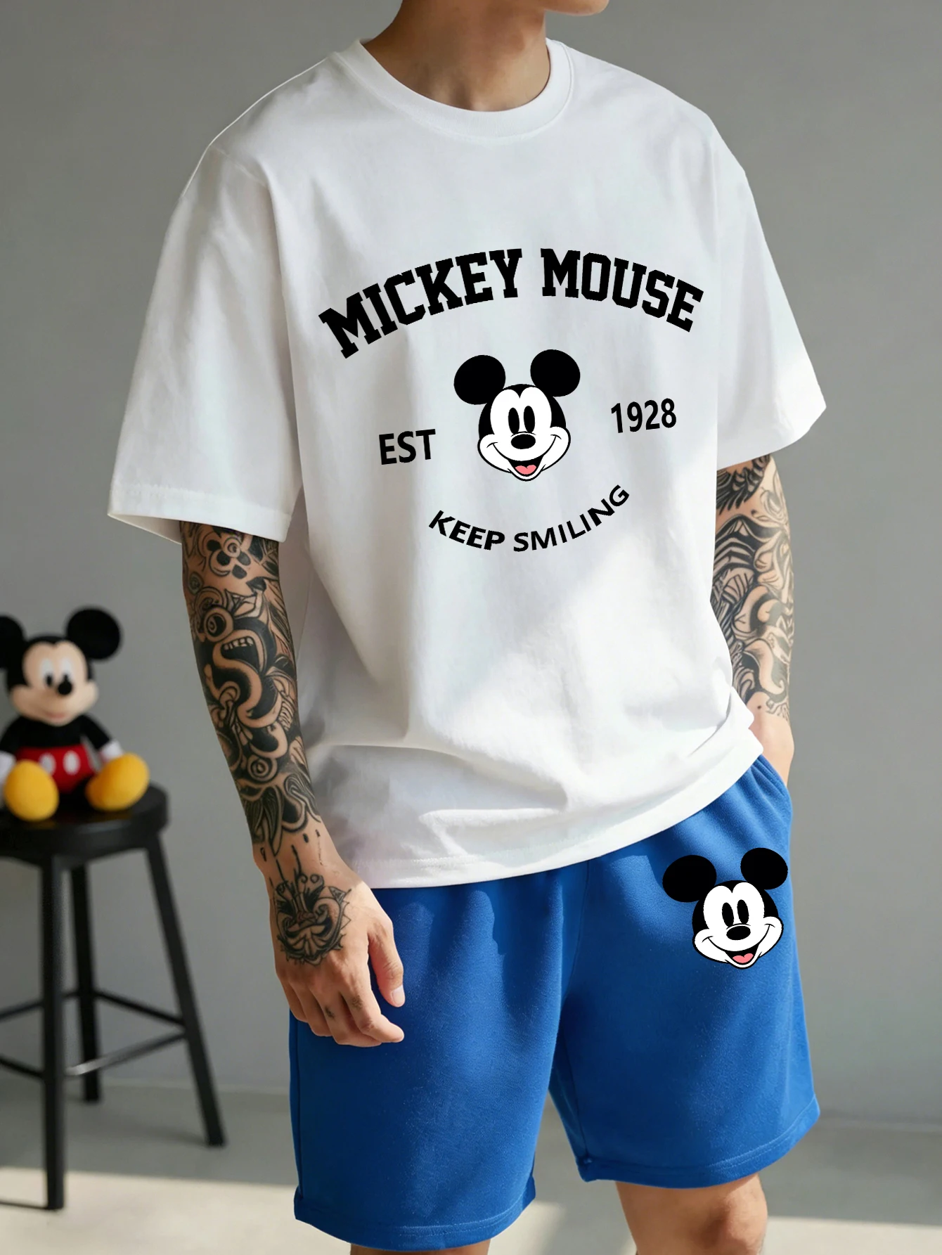 

Men's 2-Piece Set | Funny "I'm Just Here To Pay For Everything" T-Shirt and Shorts | Casual Summer Tracksuit