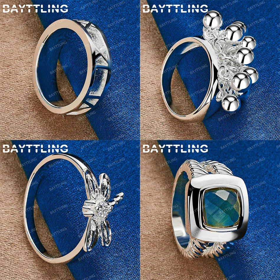 

Fashion 925 sterling silver 7/8/9/10 exquisite dragonfly beaded ring women's accessories jewelry gift wedding