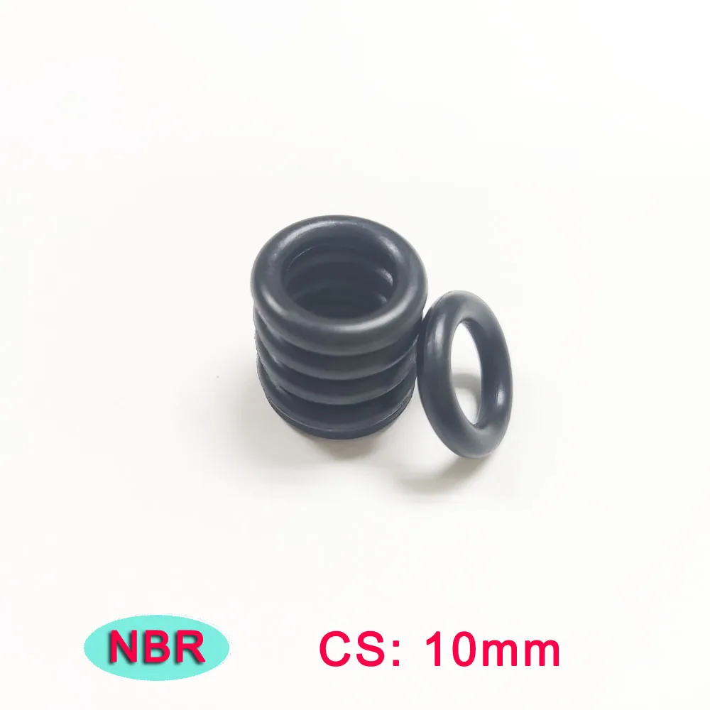 NBR Rubber Ring Thickness CS 10mm Nitrile Butadiene Rubber Seals Washer O-Rings Gasket Oil Seal 80/90/95/100/110/120/130*10mm