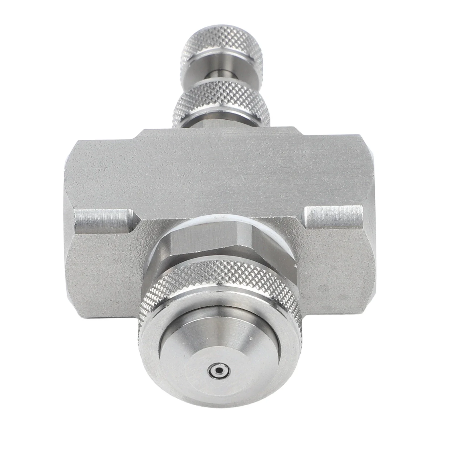 Adjustable Needle Air Atomizing Nozzle With 1/4 For BSPT Thread Low Pressure Siphon Cone Spray Tip For Humidification