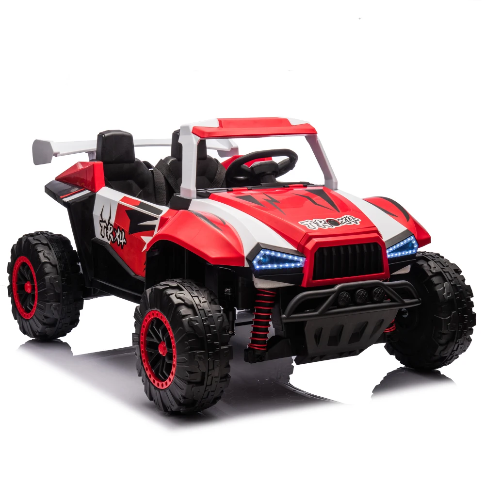 24V Two Seater Kids Electric Car with Parental Control, Bluetooth, Kids LED Light. Electric Car  Electric Car for Kids