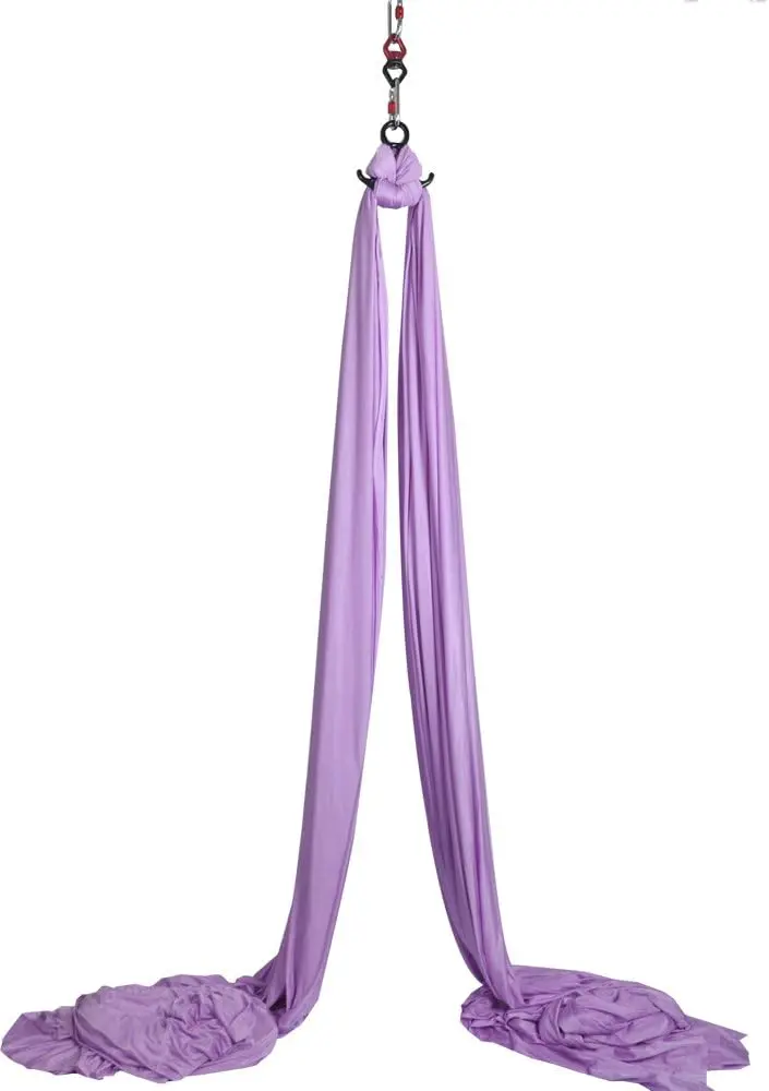 Aerial Silks Starter Kit - Durable 11Yards of Aerial Yoga Hammock with Hardware, Aerial Swing for Acrobatic Flying Yoga