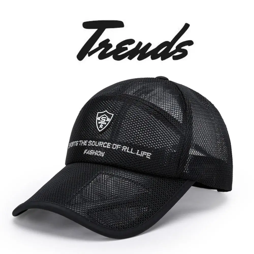 

Full Mesh Sun Protection Caps Adjustable Breathable Summer Baseball Cap Quick Dry Outdoor Sports Hats For Man Women Unisex