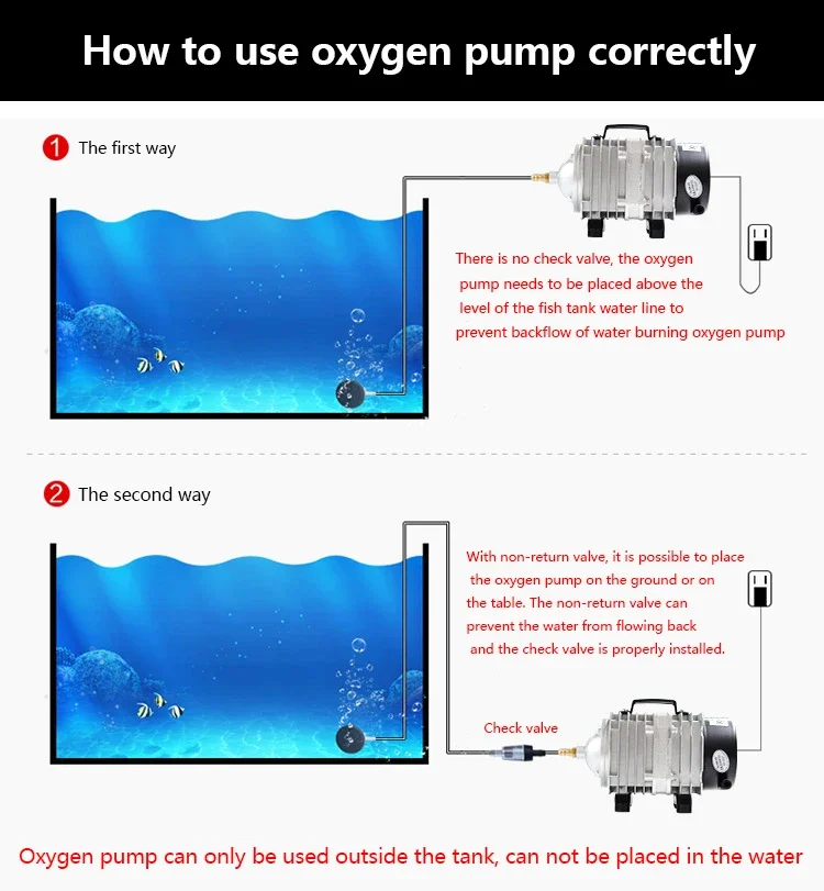 Hailea ACO 208 308 318 Oxygen Pump High Power AC Electromagnetic Air Pump Fish Pond Oxygen Pump Compressor