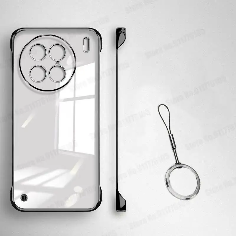 Ультратонкий Прозрачный чехол с кольцом для Vivo X90 X80 X70 X60 X50 Pro Plus