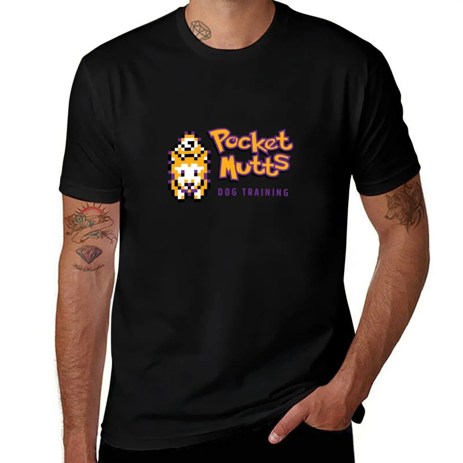 Pocket mutts logo! T-Shirt Sweat Resistant Workout Tee Shirt T-Shirt