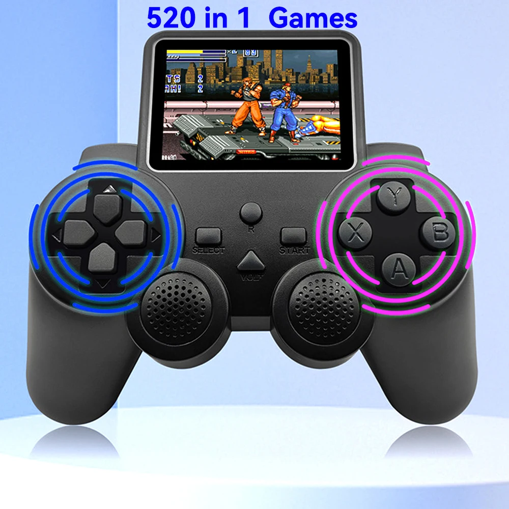 

S10 Mini 2.4-Inch Screen 520 In 1Game Video Joypad Portable Gamepad Retro Handheld Console Arcade Controller Christmas Gift Box