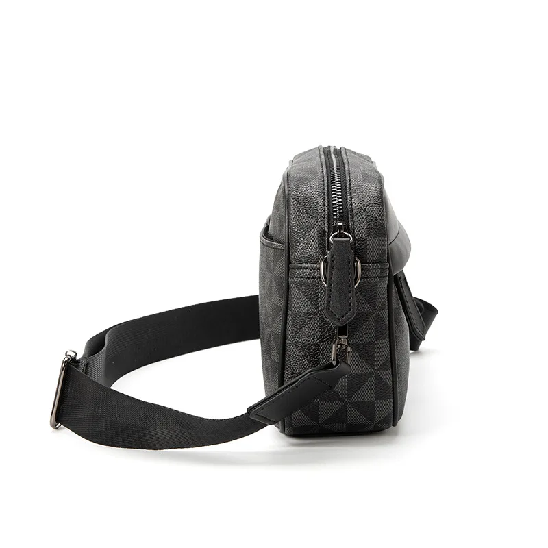 Bolso cruzado de moda para hombre, bolso de mensajero múltiple versátil, bolso de hombro informal