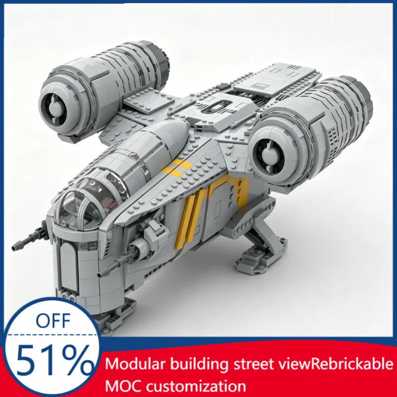 NEW 2357 PCS Sci-Fi Space Ship Battle Vehicle Building Blocks MOC Custom Puzzle DIY Assembly Educational Creative Model Toy Gift
