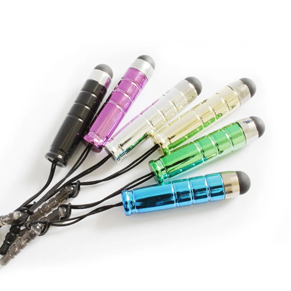 20pcs Capacitive Stylus Pen Anti-Dust Plug For All Touchscreen Devices Multiple Colors Universal Touch Pens For Tablets Cell