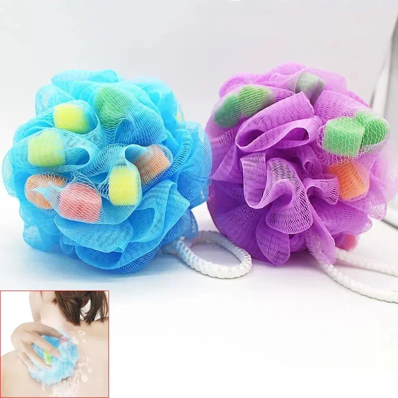 

Large Size Bathing Foam Bubble Flower Super Soft Shower Mesh Sponge Body Wash Scrubber Durable Massage Bath Tool Bath Accessory