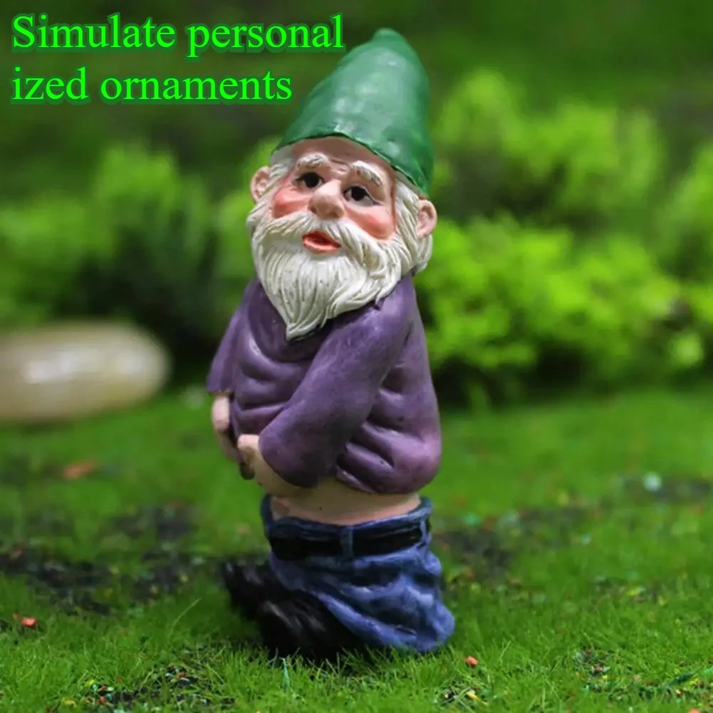 Simulación de flores de jardinería para el hogar, decoración de paisaje en miniatura, adorno para jardín al aire libre, elfo, caballo blanco, accesorios para maceta