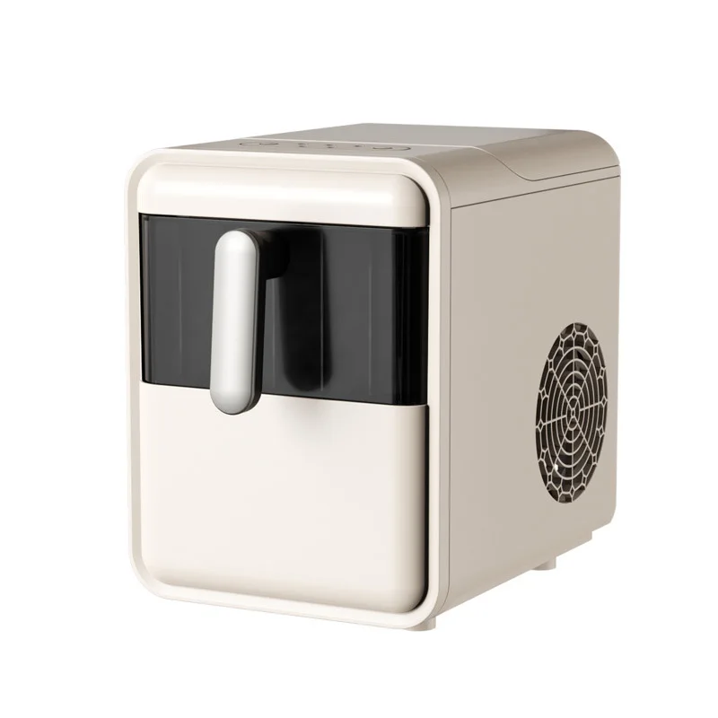 Mini Automatic Ice Maker, 1.2L, Self-Cleaning Function, Compressor-Powered Rapid Cooling, Low-Water Alert, Draw-Out Ice Tray