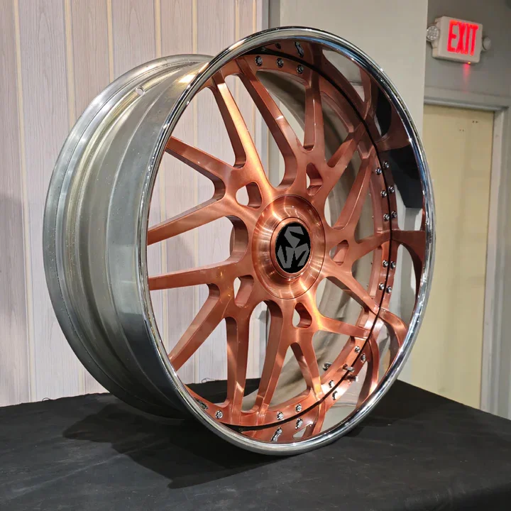 SJ Customizable 2pcs Dually 8x6.5 Forged Wheels 20 26 Inch Chrome Finish Concave Design New 5 Year Warranty for Silverado 1500