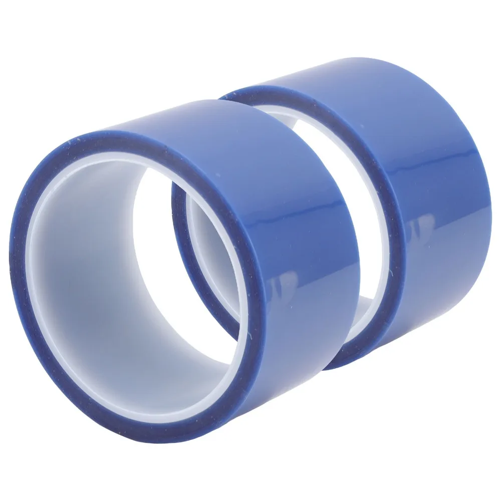 2pcs Durable 108ft Length Heat Proof Tape Blue No Residue High Temperature Tape Insulation Tape For Heat Transfer