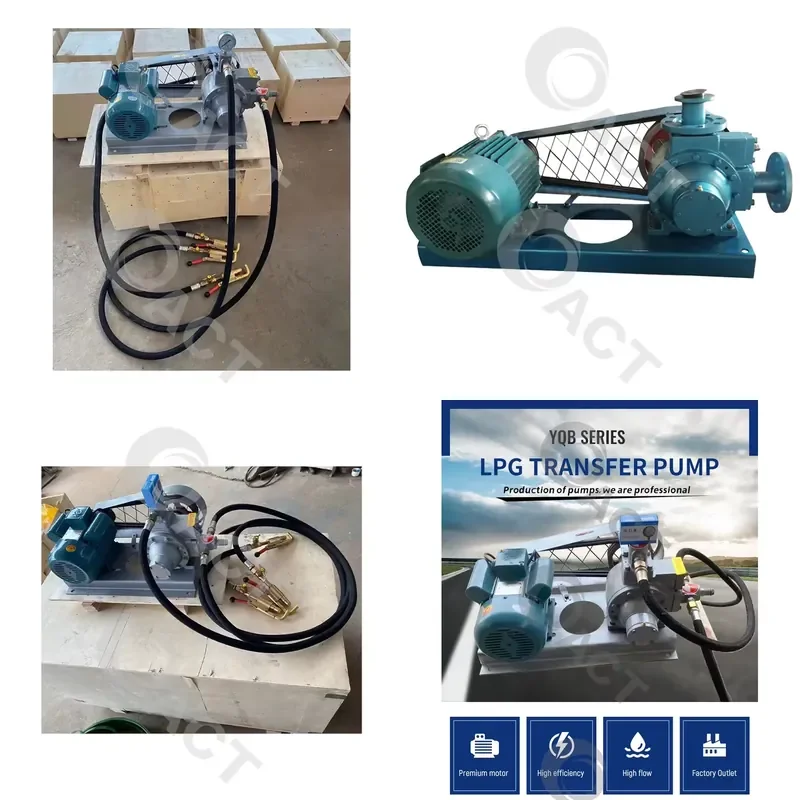 ACT Small LPG Filling Station Vane Pump for Cylinder Filling YQB5-5 Portable lpg Dispenser Pump Transfer