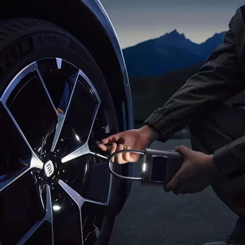 Новинка 2025 года, надувной воздушный компрессор Xiaomi Mijia Treasur 2D 2000 мАч, портативный надувной воздушный насос 2D для велосипеда, автомобиля, мотоцикла, мяча