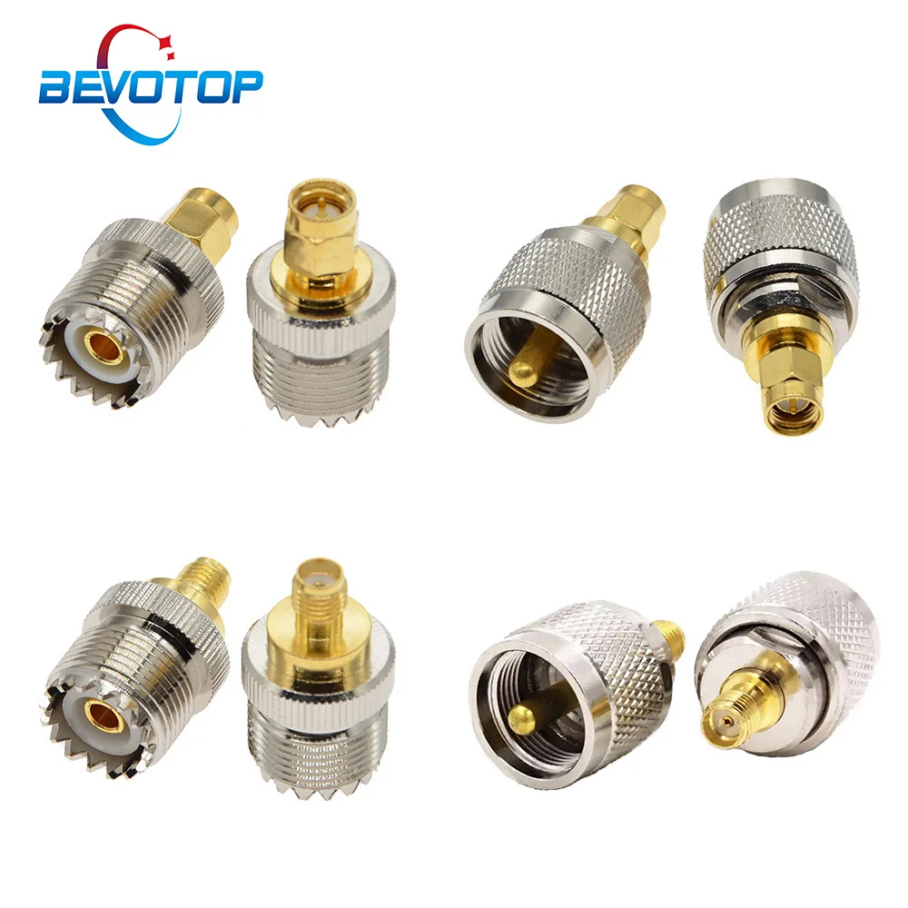 2 PCS/lot SMA-UHF RF Adapter SMA Male Female to UHF PL259 SO239 Male Female Adapter Connector Radio RF Coax Coaxial Adapter