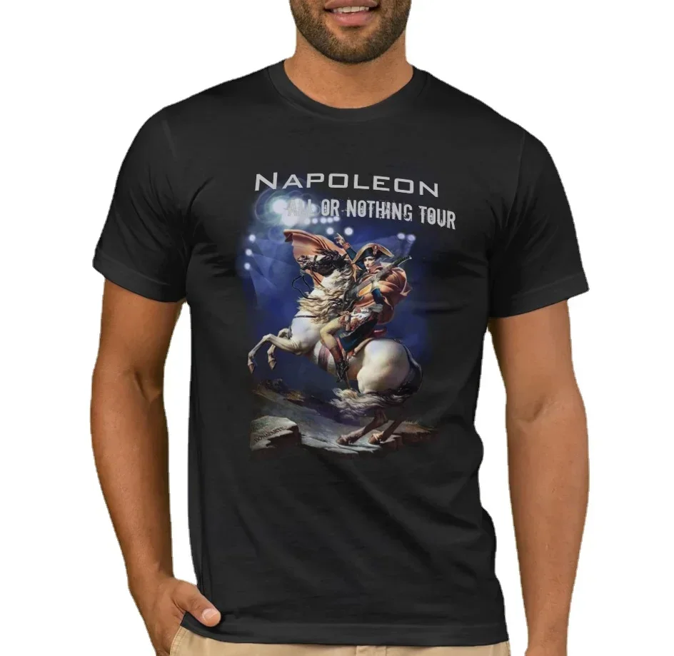 High Quality Cotton, Breathable Top, Loose Casual T-shirt S-5XL Napoleon All or Nothing Tour. Funny Napoleonic Tour T Shirt.