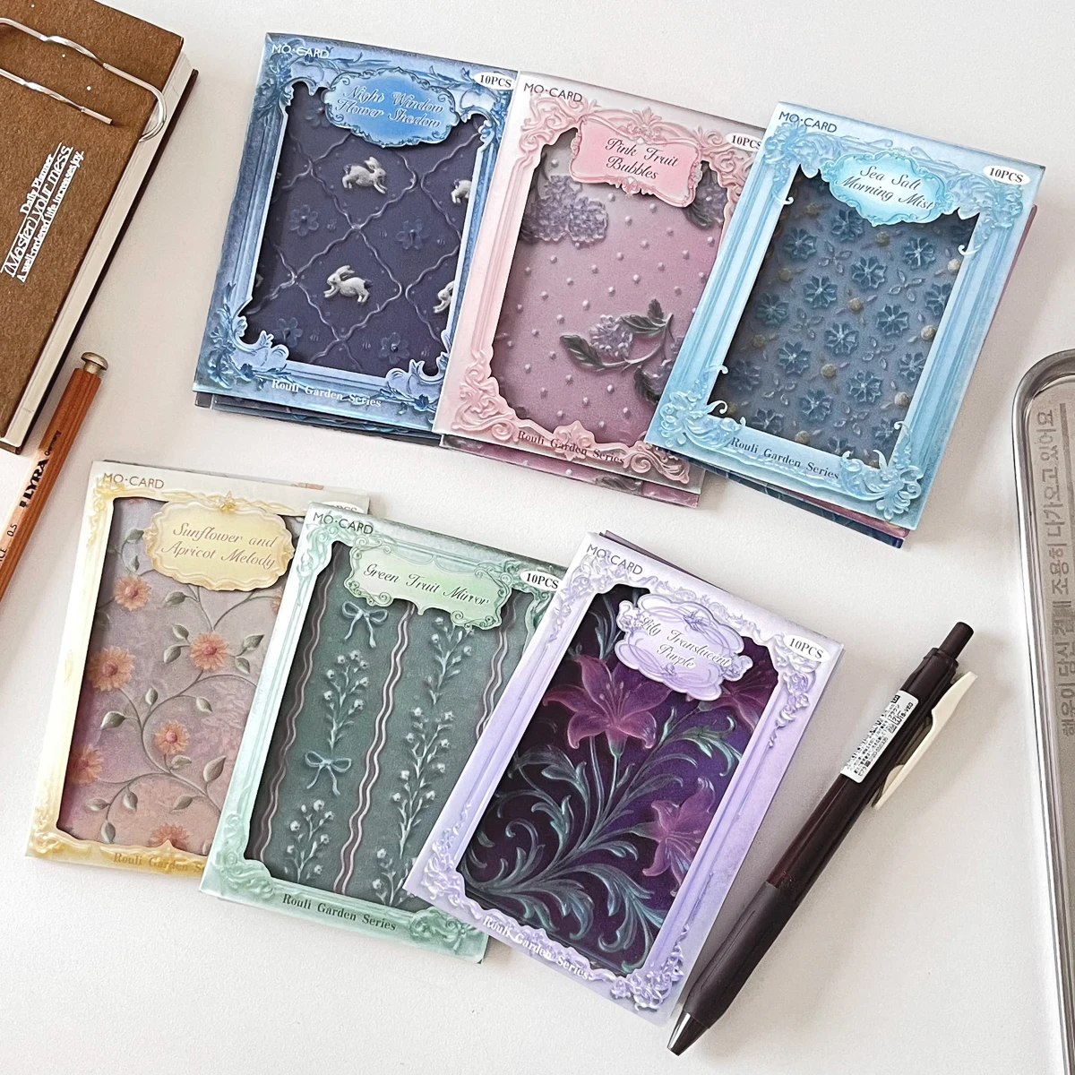10 Sheets Embossed Vellum Paper Vintage Floral Translucent Tracing Paper for Scrapbooking Junk Journal Collage Card Making