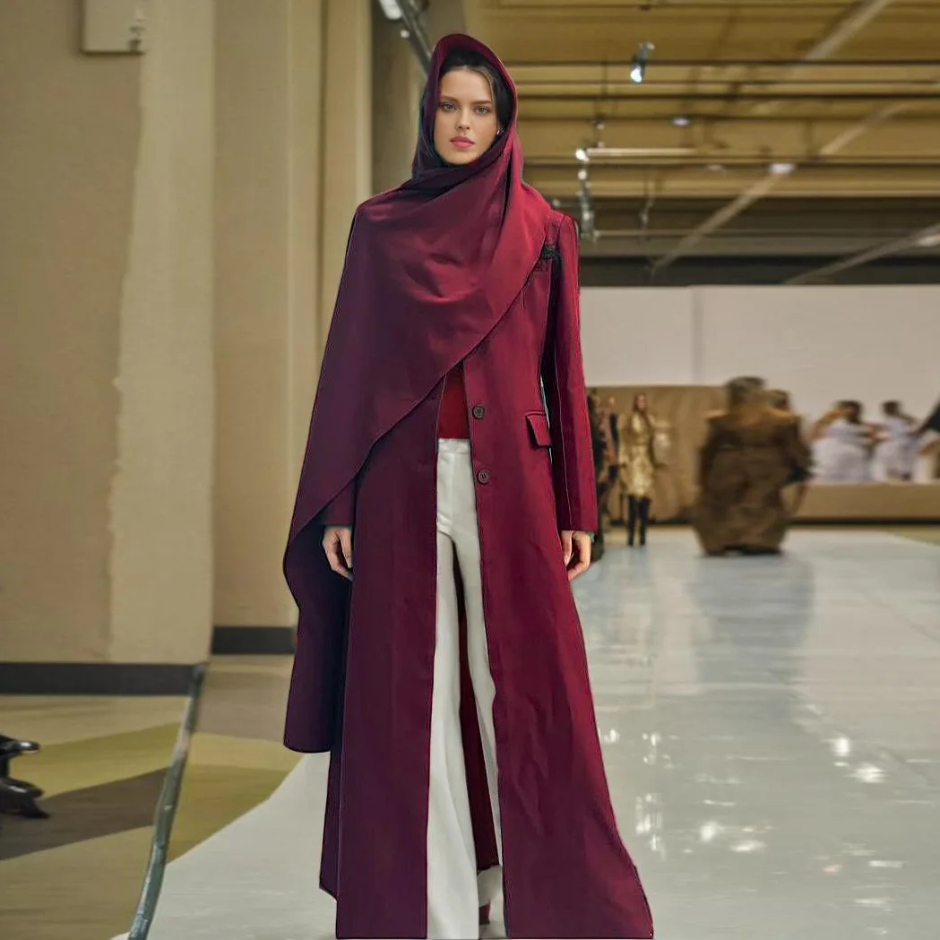 

Женский элегантный облегающий длинный плащ, однотонный, повседневный, осенний стиль, удобная модная верхняя одежда