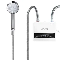 ATWFS Instant Water Heater 220V 4600W Portable Electric Heaters for Bathroom Hot Water Shower and Home Kitchen Heating