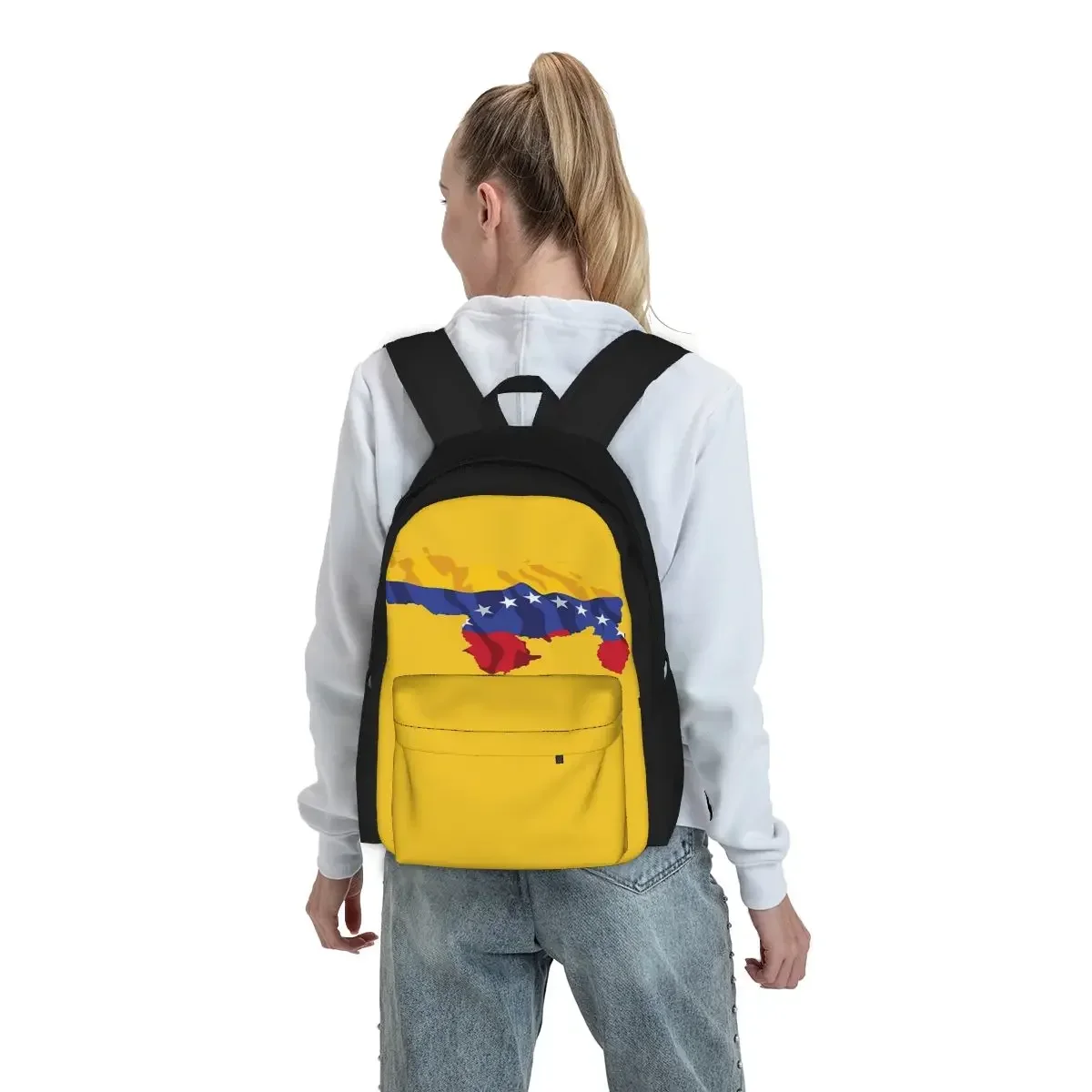 Venezuela Flag Backpacks Boys Girls Bookbag Students School Bags Cartoon Kids Rucksack Travel Rucksack Shoulder Bag