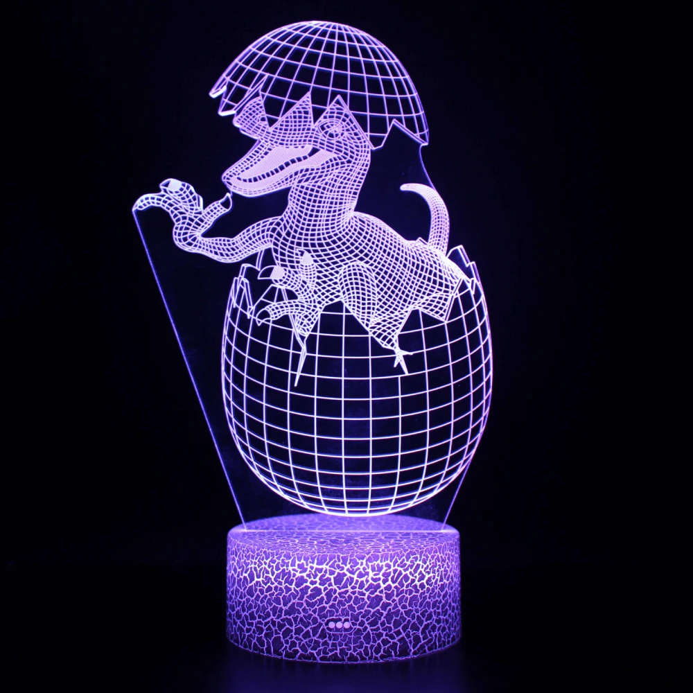 

Nighdn Dinosaur Egg Night Light for Kids Bedroom 3D Illusion LED Lamp Birthday Chrsitmas Gift Toy for Toddler Teenage Boys Girls