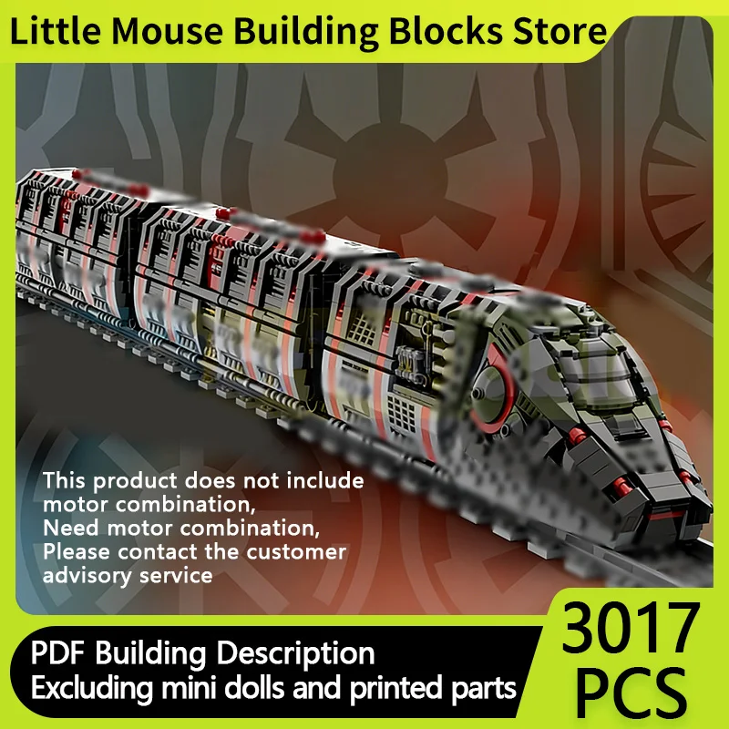 

Набор для сборки модульной железной дороги: модель городского автомобиля, военный разведывательный поезд, строительные блоки MOC, технологичные игрушки для детей, праздничные подарки